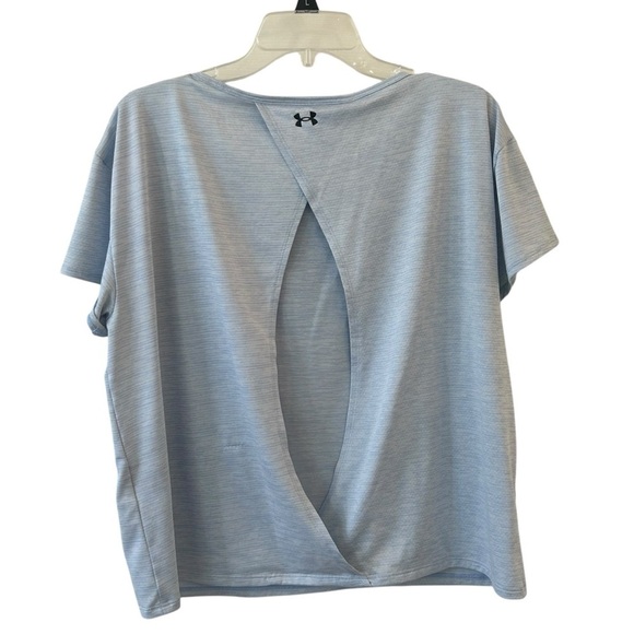 Under Armour Women's Light Blue Top Large - Picture 3 of 7